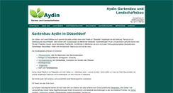 Desktop Screenshot of gartenbau-aydin.de